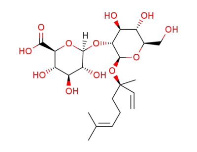 (3R)-linalool 3-O-β-D-glucuronic acid-(1→2)-β-D-glucopyranoside