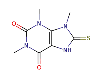 1,3,9-trimethyl-8-thio-uric acid
